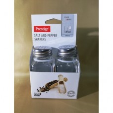 PRES SHAKERS SALT & PEPPER GLASS SET