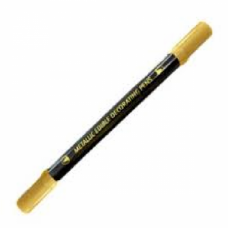 FOODOODLERS METALLIC DUAL TIP GOLD PEN