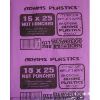 ADAMS 15X25 PLASTIC 200'S ADAMS 15X25 PLASTIC 200'S