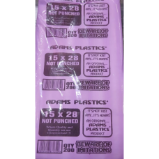 ADAMS 15X28 PLASTIC 200'S