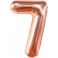 BALLOON FOIL NUM 7 R/GOLD 32