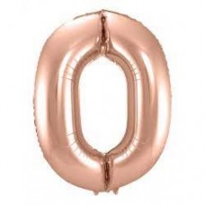 BALLOON FOIL NUM 0 R/GOLD 32