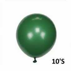 BALLOON PLAIN DARK GREEN 10'S