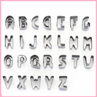CUTTERS S/STEEL ALPHABET 26'S