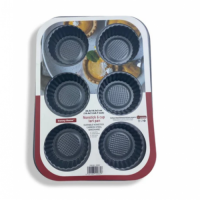 BAKING PAN TART PAN CERATED 6PC
