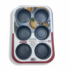 BAKING PAN TART PAN CERATED 6PC