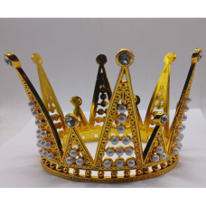 CROWN GOLD KING + PEARLS 8.5x11CM