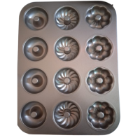 BAKING TRAY MINI BUNDT PAN 12'S