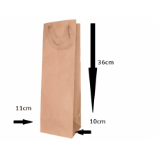 GIFT BAG WINE BROWN 11*36*10CM