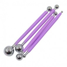 FONDANT BALL TOOLS METAL 4'S