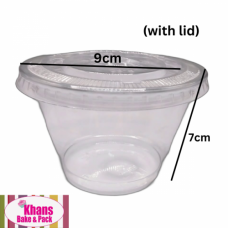 DESSERT CUP + LID CLEAR 7oz 50'S