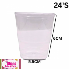 TOT GLASSES CLEAR 90ML 24PCS