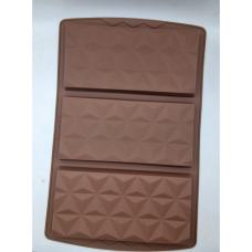 SILICONE MOULD CHOCLATE SLAB GEO 3'S