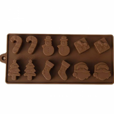 SILICONE MOULD XMAS 12'S SMALL