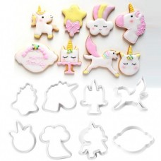 COOKIE CUTTER SET UNICORN 8PCS