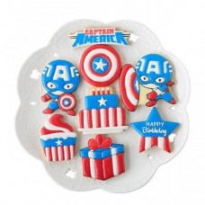 COOKIE CUTTER SET CAPTAIN AMERICA 8PC