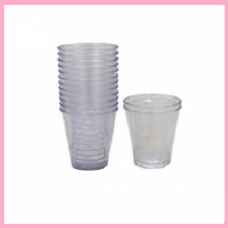 SHOT GLASSES PLASTIC WHITE 59ML 30'S