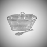 DESSERT BOWL OVAL LID + SPOON 24'S