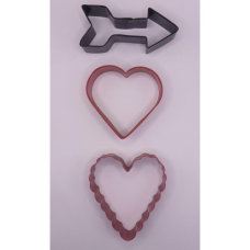 COOKIE CUTTERS HEARTS & ARROW 3'S