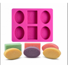 SILICONE MOULD/SOAP RECTANGLE & OVAL 6'S