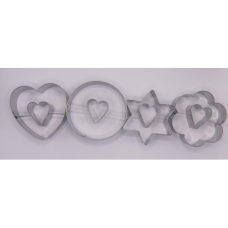 COOKIE PRESS CUTTERS SHAPES 4'S COOLIE
