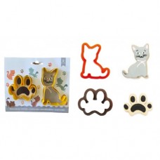 COOKIE CUTTERS CAT & PAW SET