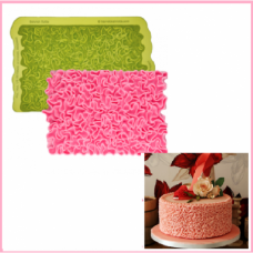 SILICONE MOULD PINK RUFFLES 10*18CM