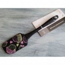 SPATULA BLACK SILICONE 24*5.3CM