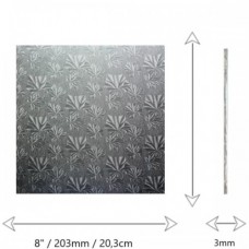 CAKE BOARD 10CM 25'S SILVER
