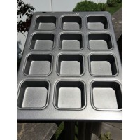 BAKING PAN SQUARE MUFFIN 12'S BAKING PAN SQUARE MUFFIN 12'S