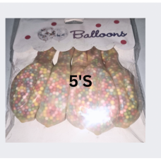 BALLOON FOAM MULTI COLOUR 5'S