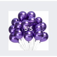 BALLOON METALLIC PURPLE 5'S