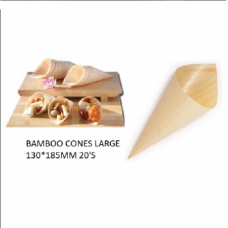 BAMBOO CONES LARGE 130*185MM 20'S