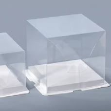 BOX CLEAR GIFT WHITE BASE 21.5*21.5*16CM