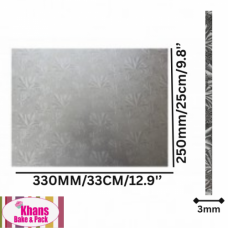 C/BOARD RECT 250*330 SILVER
