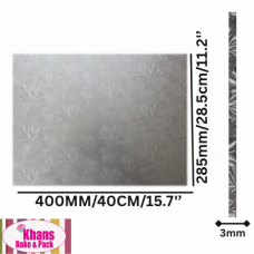 C/BOARD RECT 285*400 SILVER