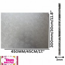 C/BOARD RECT 300*450 SILVER