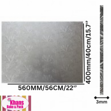 C/BOARD RECT 400*560 SILVER