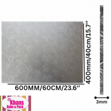 C/BOARD RECT 400*600 SILVER