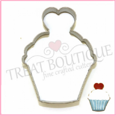 COOKIE CUTTER CUPCAKE WITH HEART 9.5*8CM