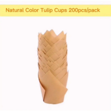 C/CAKE TULIP CUPS 165MM KRAFT 20'S
