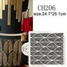 STENCIL FOR CAKE LARGE FERNS 250*250