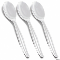 PLASTIC SPOONS DESSERT 25'S
