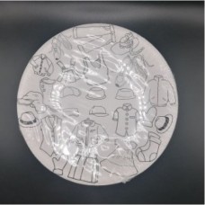 PAPER PLATES R/SML GRAFIX CLOTHES 10S