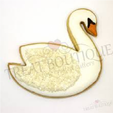 COOKIE CUTTER SWAN ROUNDED 8X8CM