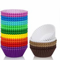 C/CAKE CUPS 10CM ASSORTED COLORS 100'S