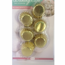 CUPCAKE CUPS GOLD MINI FOIL 50'S