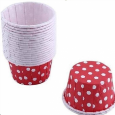 B/CASE MINI RED POLKA DOT PK/100