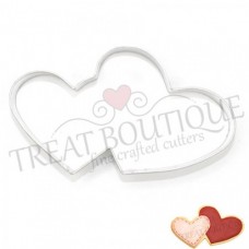 COOKIE CUTTER DOUBLE HEARTS 7*12CM