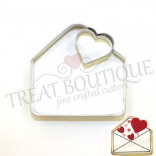 COOKIE CUTTER ENVELOPE WITH HEART 8*8.5C